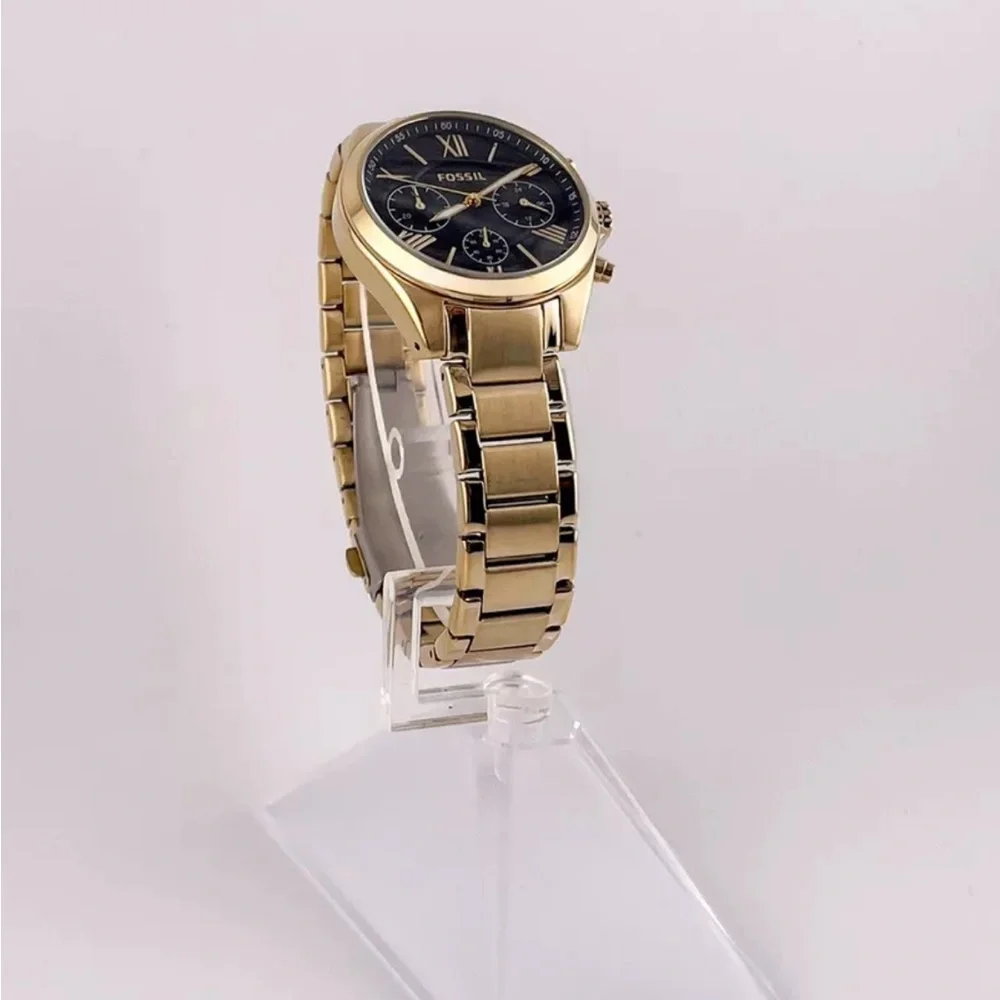 Fossil Chronograph Gold-Tone Stainless Steel Watch #101